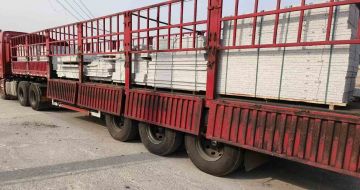 丹东 白麻荔枝面外墙干挂，工厂装车日常