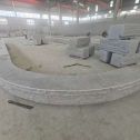 丹东 芝麻白异形坐凳，自然面光面弧形加工