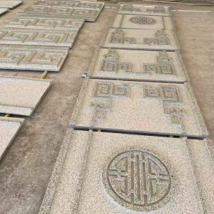 丹东 白麻花岗岩外墙立面雕刻板