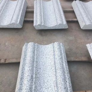 丹东 白麻花岗岩光面别墅线条