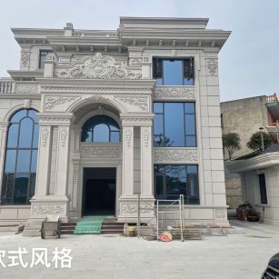 丹东 白麻花岗岩别墅外墙干挂