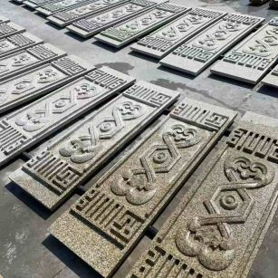 丹东 黄金麻花岗岩外墙雕刻板