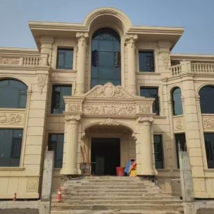 丹东 黄金麻花岗岩别墅外墙干挂