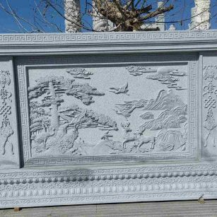 丹东 芝麻白大型照壁，屏风，影壁