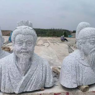 丹东 白麻花岗岩石材人物立体雕刻