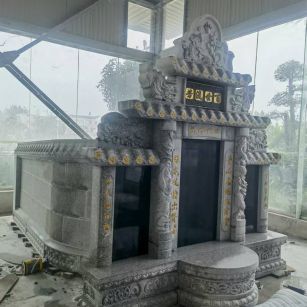 丹东 芝麻白墓碑效果展示图