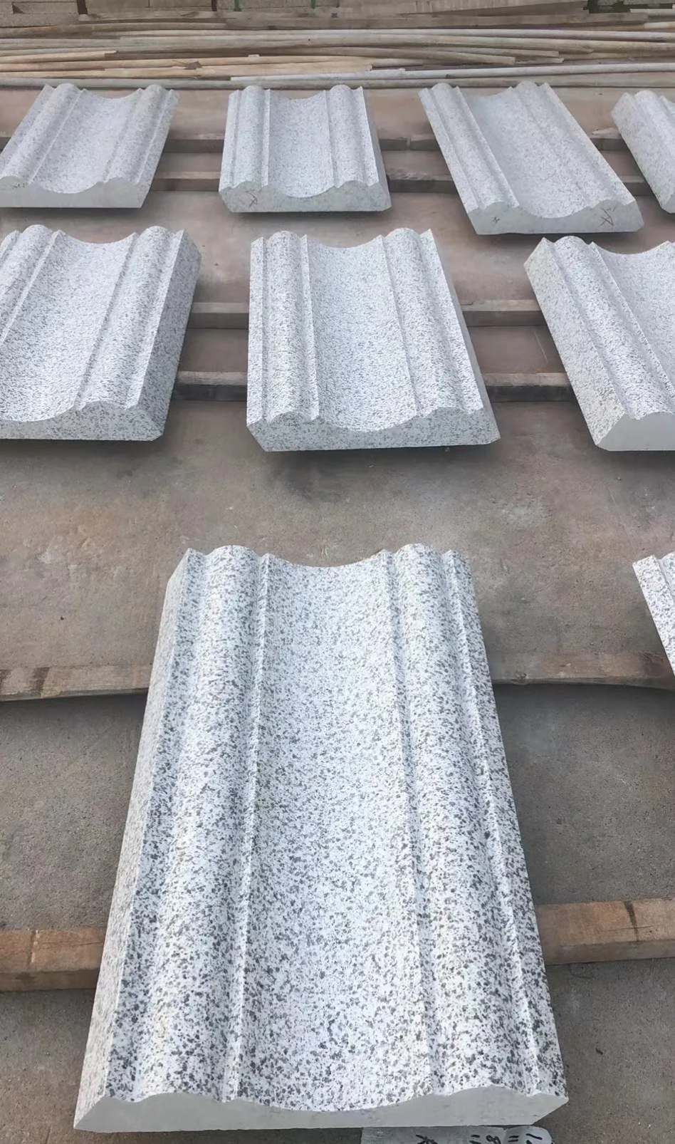 丹东 白麻花岗岩光面别墅线条