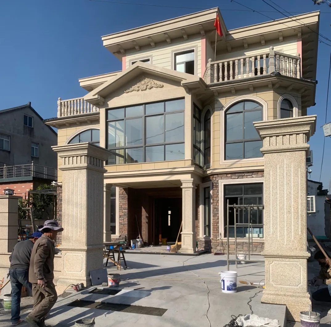 丹东 黄金麻花岗岩荔枝面别墅外墙干挂私家专属