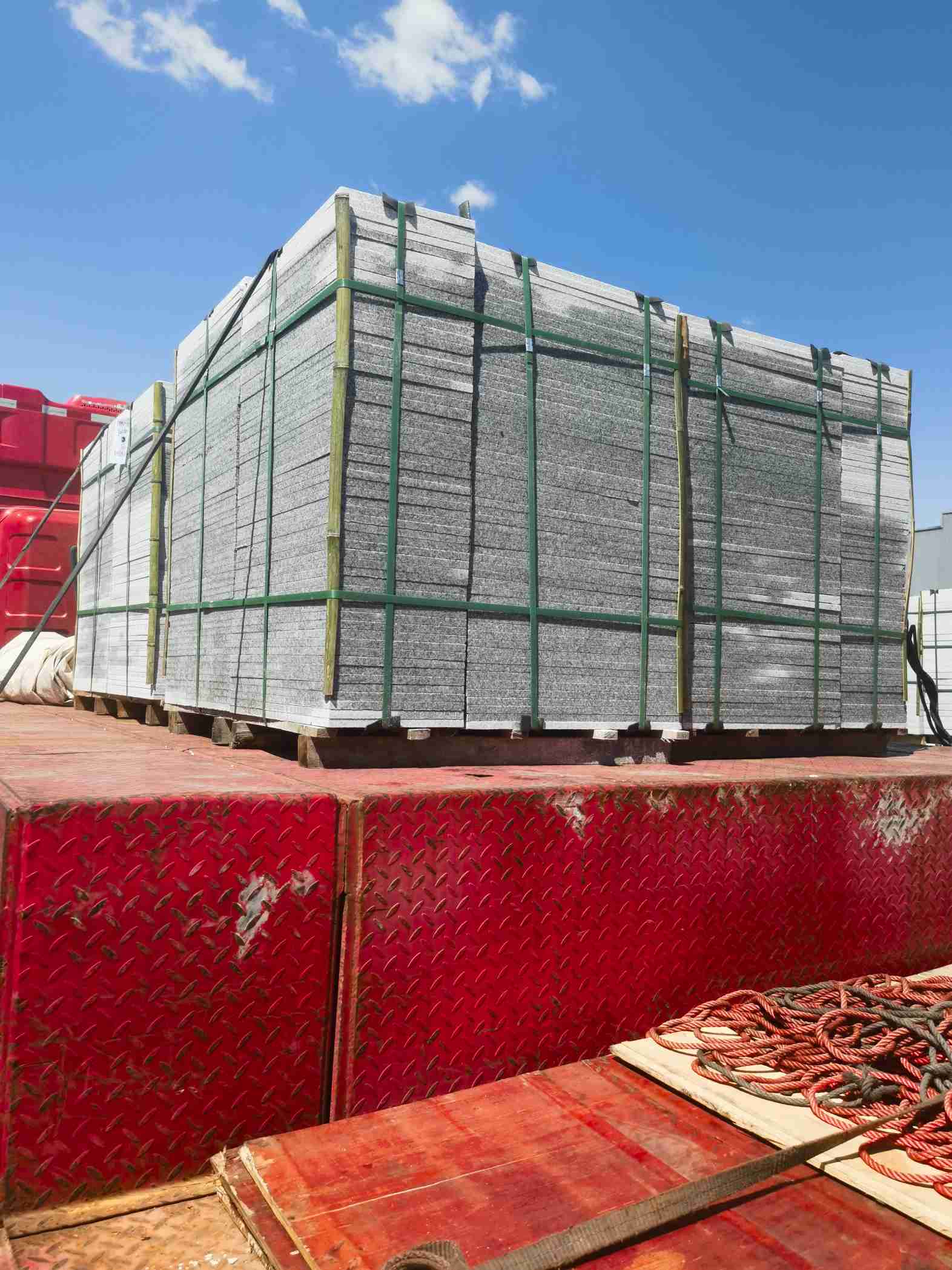 丹东 芝麻白火烧规格板地铺石300*600/600*600