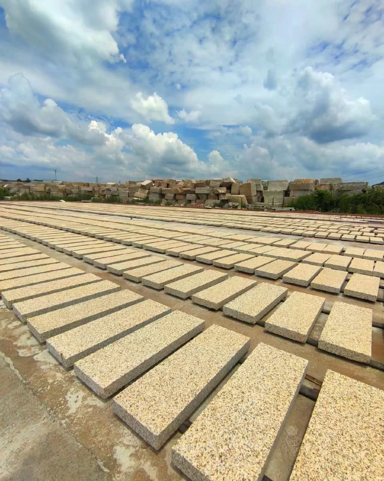 丹东 黄金麻花岗岩荔枝面地铺石防护中