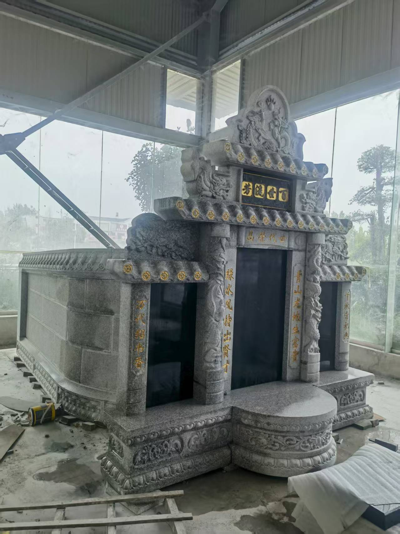 丹东 芝麻白墓碑效果展示图